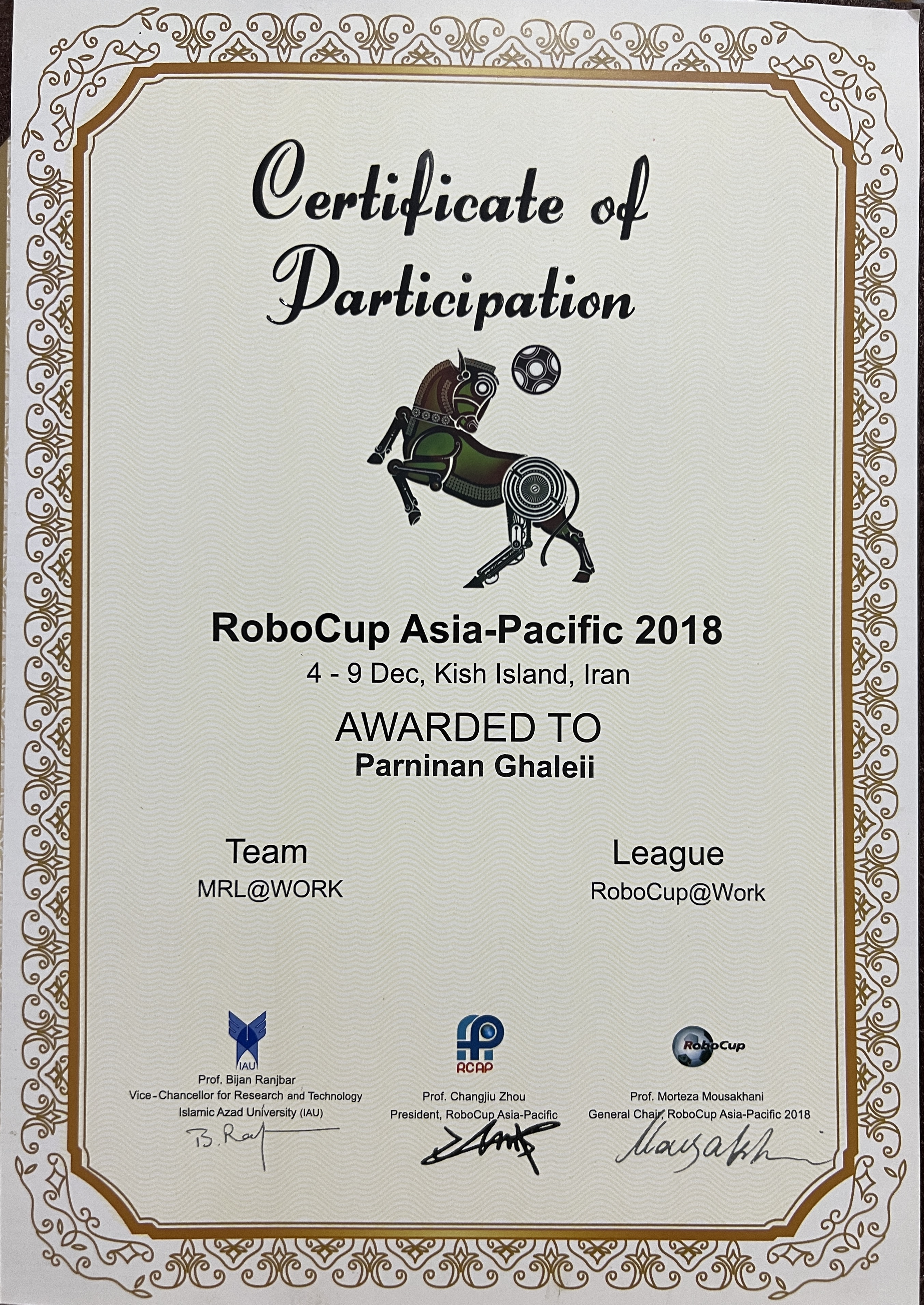 Technical Challenge Certificate Kish